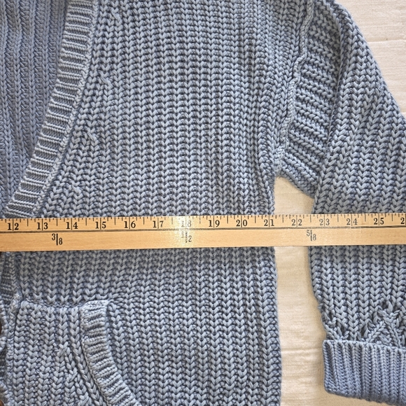 Sundance 100% Cotton Women's Chunky  Knit Cardigan Sweater Sz Petite Small - Picture 7 of 10